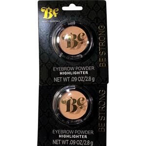 2-PK Beauty Essentials Eyebrow Powder, Highlighter, 0.09 oz. / 2.8g